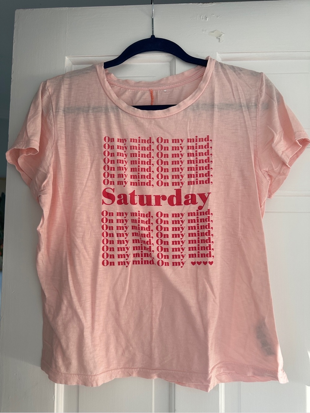Sundry Saturday On My Mind Lightweight Relaxed Pink Tee Shirt in Size 4